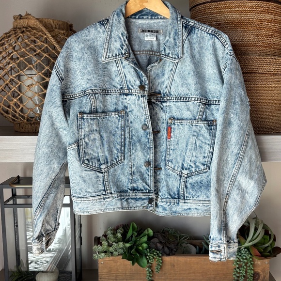Jordache Jackets & Blazers - 80's Vintage Jordache Jeans Jacket - Acid Wash - 100% Cotton